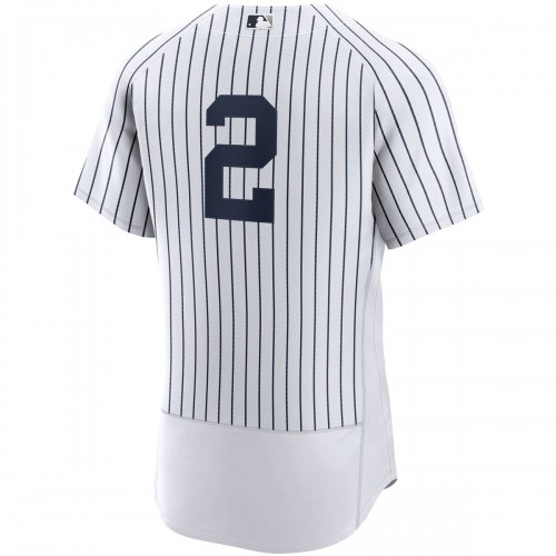 Derek Jeter New York Yankees Nike Home Authentic Player Jersey - White/Navy