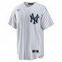 Derek Jeter New York Yankees Nike Replica Jersey - White/Navy