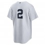 Derek Jeter New York Yankees Nike Replica Jersey - White/Navy