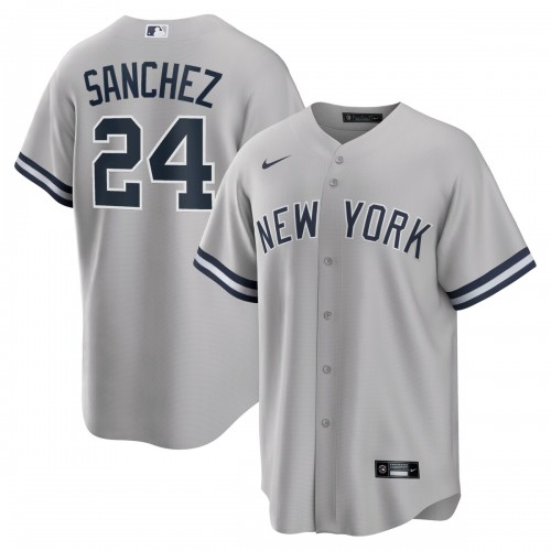 Gary Sanchez New York Yankees Nike Road Replica Player Name Jersey - Gray