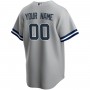 New York Yankees Nike Road Replica Custom Jersey - Gray