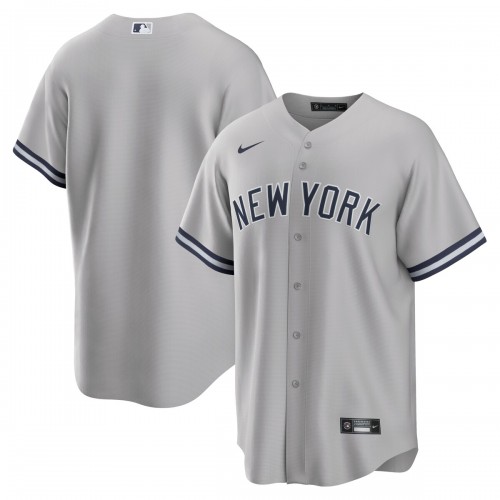 New York Yankees Nike Road Replica Team Jersey - Gray
