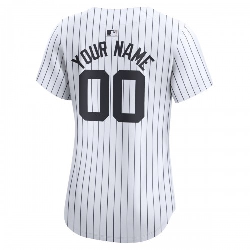 New York Yankees Nike Women's Home Limited Custom Jersey - White