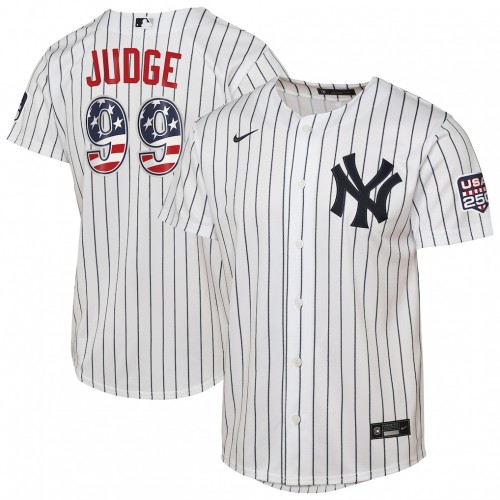 Aaron Judge New York Yankees Nike Youth USA 250 Fourth of July Home Replica Jersey - White