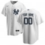 New York Yankees Nike Youth Home Replica Custom Jersey - White