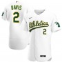 Khris Davis Oakland Athletics Nike Home Authentic Player Jersey - White