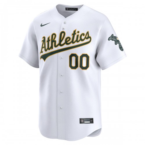 Oakland Athletics Nike Home Limited Custom Jersey - White