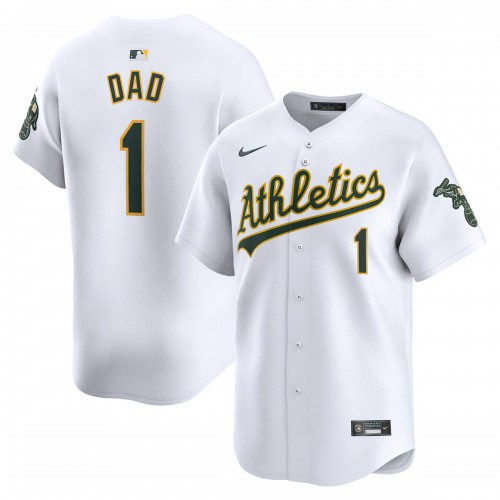 Oakland Athletics Nike #1 Dad Home Limited Jersey - White