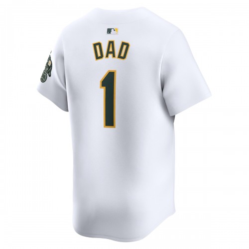 Oakland Athletics Nike #1 Dad Home Limited Jersey - White