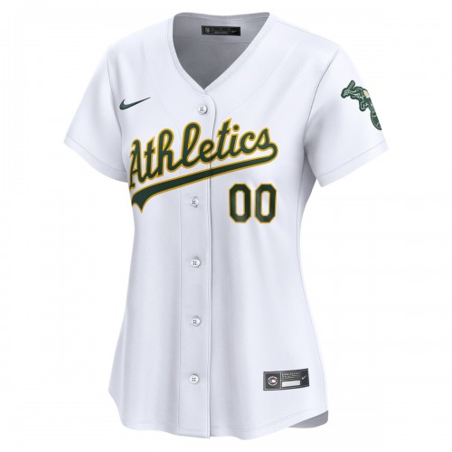 Oakland Athletics Nike Women's Home Limited Custom Jersey - White