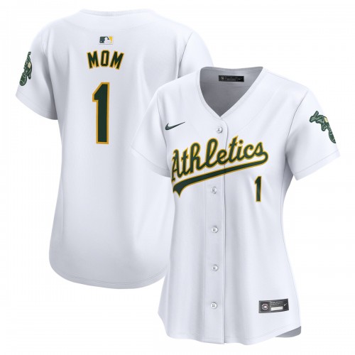 Oakland Athletics Nike Women's #1 Mom Home Limited Jersey - White