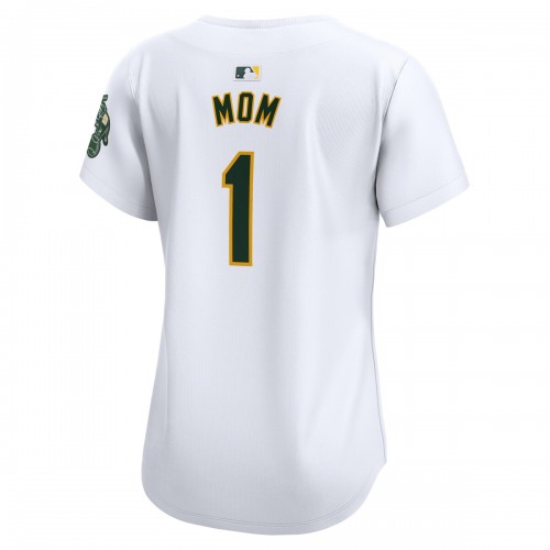 Oakland Athletics Nike Women's #1 Mom Home Limited Jersey - White