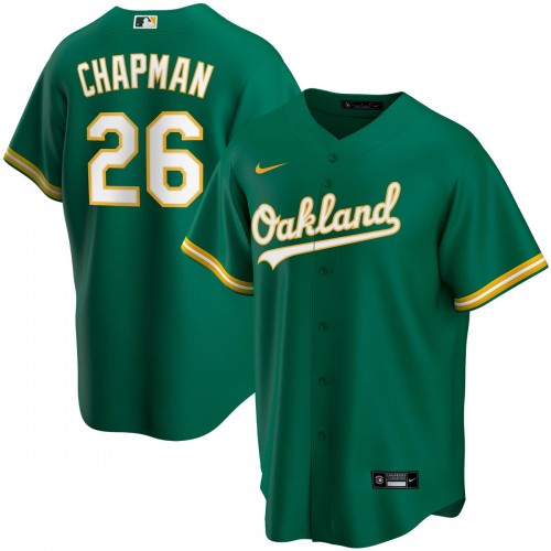 Matt Chapman Oakland Athletics Nike Youth Alternate Replica Player Jersey - Kelly Green