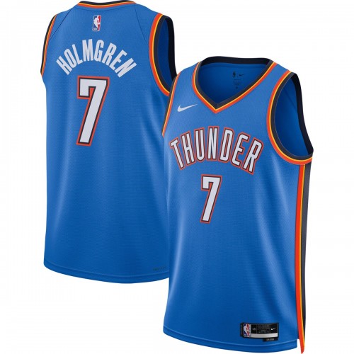 Chet Holmgren Oklahoma City Thunder Nike Unisex 2022 NBA Draft First Round Pick Player Swingman Jersey - Icon Edition - Blue Chet Holmgren Oklahoma City Thunder Nike Unisex 2022 NBA Draft First Round Pick Player Swingman Jersey - Icon Edition - Blue