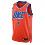 Chet Holmgren Oklahoma City Thunder Jordan Brand Unisex Swingman Jersey - Statement Edition - Orange Chet Holmgren Oklahoma City Thunder Jordan Brand Unisex Swingman Jersey - Statement Edition - Orange