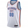 Oklahoma City Thunder Nike 2020/21 Swingman Custom Jersey - Association Edition - White