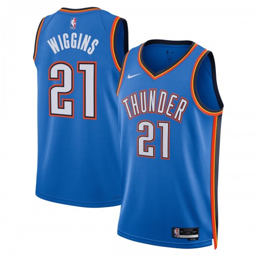 Aaron Wiggins Oklahoma City Thunder Nike Unisex Swingman Player Jersey - Icon Edition - Blue Aaron Wiggins Oklahoma City Thunder Nike Unisex Swingman Player Jersey - Icon Edition - Blue