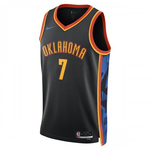 Chet Holmgren Oklahoma City Thunder Nike Unisex 2024/25 Swingman Player Jersey - City Edition - Black