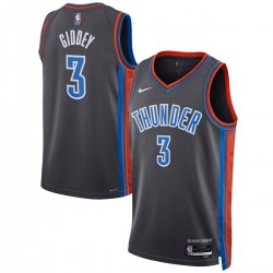 Josh Giddey Oklahoma City Thunder Nike Unisex 2022/23 Swingman Jersey - City Edition - Gray Josh Giddey Oklahoma City Thunder Nike Unisex 2022/23 Swingman Jersey - City Edition - Gray