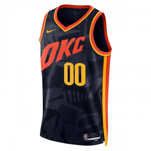 Oklahoma City Thunder Nike Unisex 2023/24 Custom Swingman Jersey - Navy - City Edition