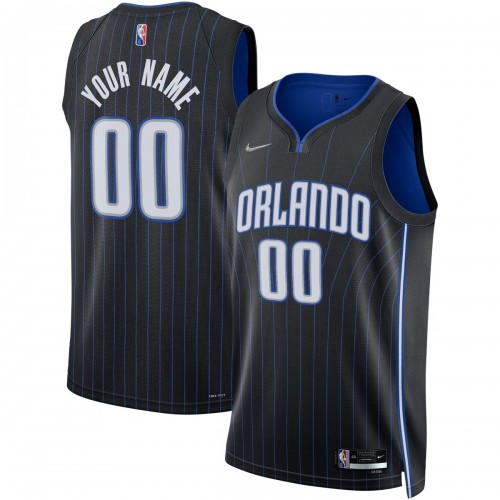 Orlando Magic Nike 2021/22 Diamond Swingman Custom Jersey - Icon Edition - Black
