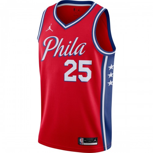 Ben Simmons Philadelphia 76ers Jordan Brand 2020/21 Swingman Jersey - Statement Edition - Red