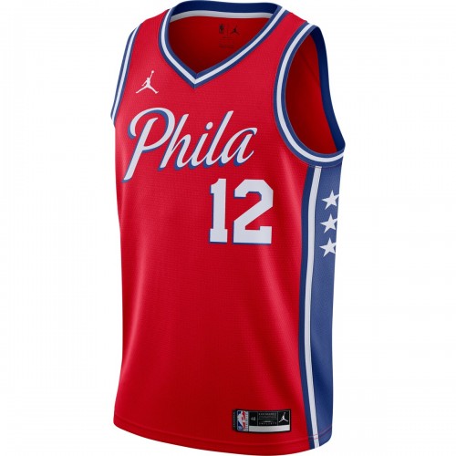 Tobias Harris Philadelphia 76ers Jordan Brand 2020/21 Swingman Jersey - Statement Edition - Red