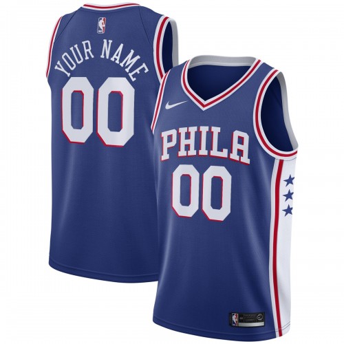 Philadelphia 76ers Nike Youth Swingman Custom Jersey Blue - Icon Edition