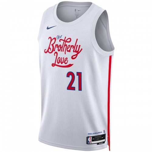 Joel Embiid Philadelphia 76ers Nike Unisex 2022/23 Swingman Jersey - City Edition - White