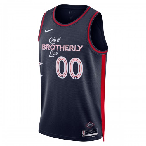 Philadelphia 76ers Nike Unisex 2023/24 Custom Swingman Jersey - Navy - City Edition