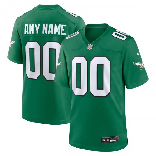 Philadelphia Eagles Nike Alternate Custom Game Jersey - Kelly Green