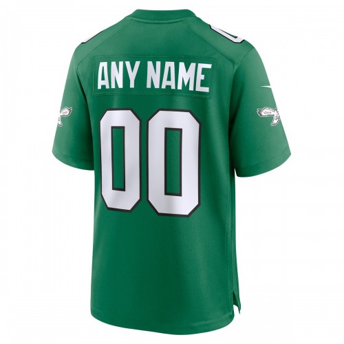 Philadelphia Eagles Nike Alternate Custom Game Jersey - Kelly Green