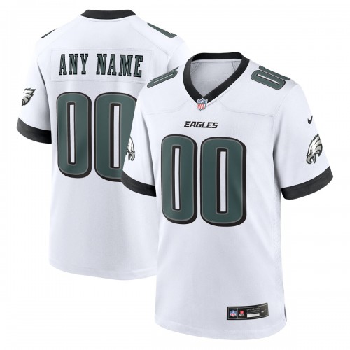 Philadelphia Eagles Nike Custom Game Jersey - White