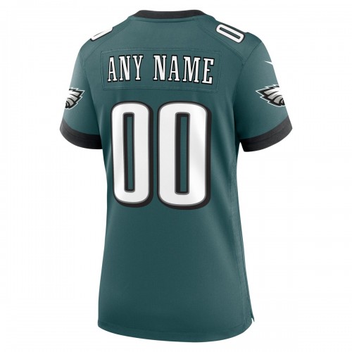 Philadelphia Eagles Nike Women's Custom Game Jersey - Midnight Green