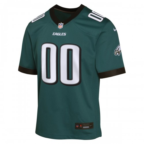 Philadelphia Eagles Nike Youth Custom Game Jersey - Midnight Green