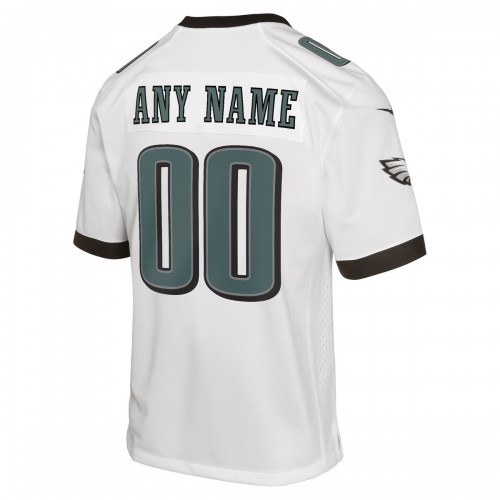 Philadelphia Eagles Nike Youth Custom Game Jersey - White