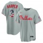 Bryce Harper Philadelphia Phillies Nike USA 250 Fourth of July Road Stadium Jersey - Gray