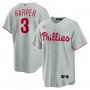 Bryce Harper Philadelphia Phillies Nike Road Replica Player Name Jersey - Gray