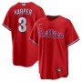 Bryce Harper Philadelphia Phillies Nike Alternate Replica Player Name Jersey - Red