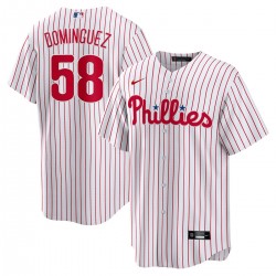 Seranthony Domínguez Philadelphia Phillies Nike Home Replica Player Jersey - White Seranthony Domínguez Philadelphia Phillies Nike Home Replica Player Jersey - White