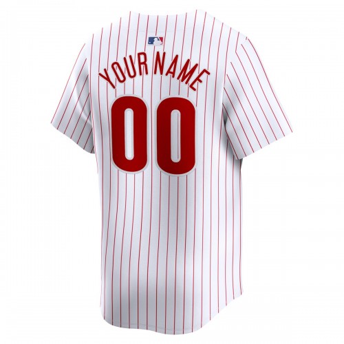 Philadelphia Phillies Nike Youth Home Limited Custom Jersey - White