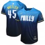 Zack Wheeler Philadelphia Phillies Nike Youth 2024 City Connect Limited Player Jersey - Blue