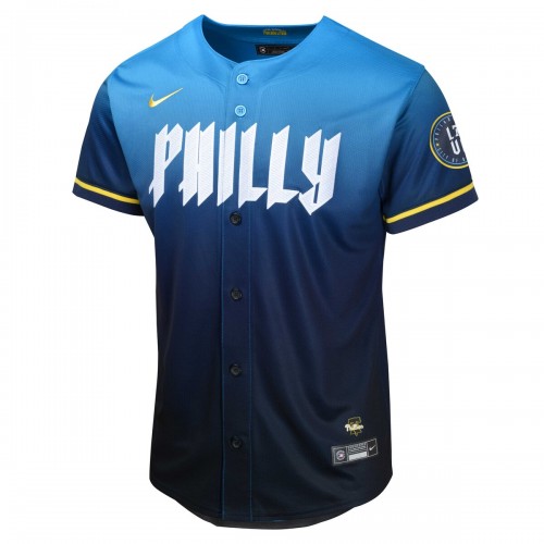 Zack Wheeler Philadelphia Phillies Nike Youth 2024 City Connect Limited Player Jersey - Blue