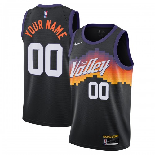 Phoenix Suns Nike 2020/21 Swingman Custom Jersey Black - City Edition