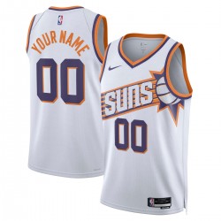 Phoenix Suns Nike Unisex Swingman Custom Jersey - White - Association Edition Phoenix Suns Nike Unisex Swingman Custom Jersey - White - Association Edition
