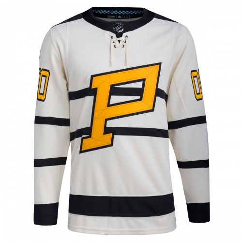 Pittsburgh Penguins adidas 2023 Winter Classic Authentic Custom Jersey - Cream