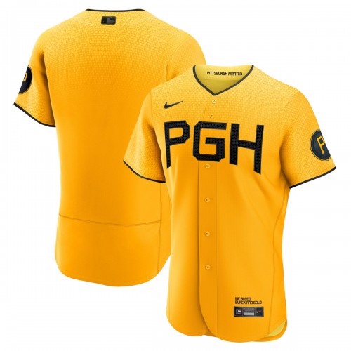 Pittsburgh Pirates Nike 2023 City Connect Authentic Jersey - Gold Pittsburgh Pirates Nike 2023 City Connect Authentic Jersey - Gold