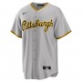 Pittsburgh Pirates Nike Road Custom Replica Jersey - Gray