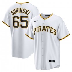Jack Suwinski Pittsburgh Pirates Nike Home Replica Jersey - White Jack Suwinski Pittsburgh Pirates Nike Home Replica Jersey - White