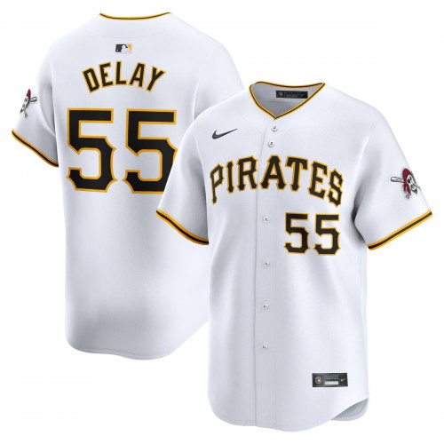 Jason Delay Pittsburgh Pirates Nike Home Limited Player Jersey – White